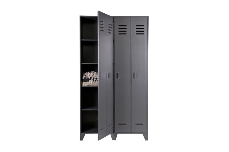 Stijn Förvaringsskåp 103x187x40 cm - Stålgrå Tall - Förvaring - Skåp - Förvaringsskåp - Klädskåp & omklädningsskåp