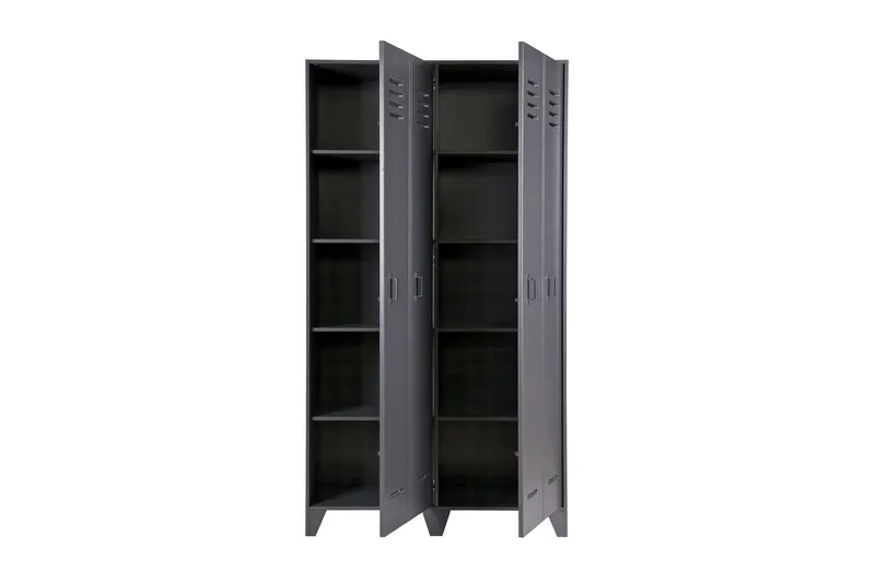 Stijn Förvaringsskåp 103x187x40 cm - Stålgrå Tall - Förvaring - Skåp - Förvaringsskåp - Klädskåp & omklädningsskåp