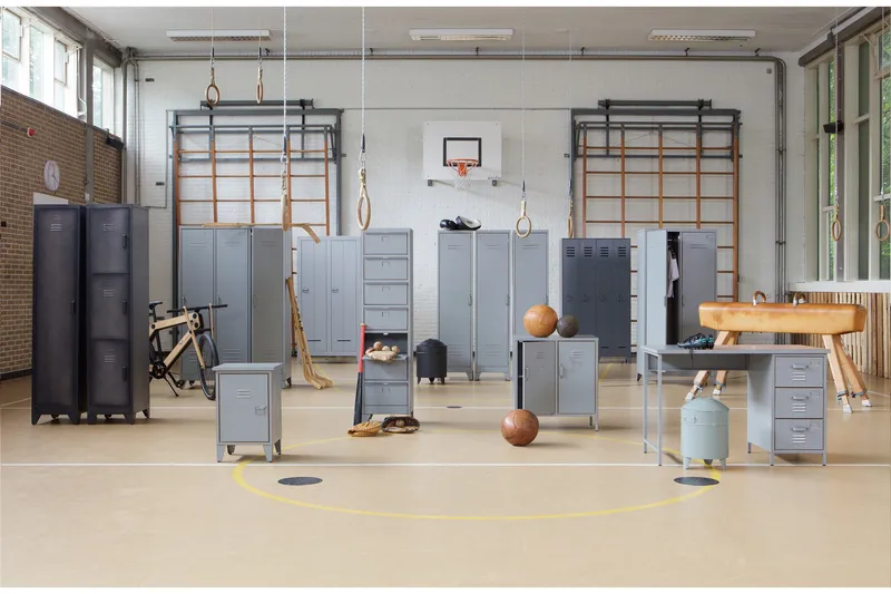 Stijn Förvaringsskåp 103x187x40 cm - Stålgrå Tall - Förvaring - Skåp - Förvaringsskåp - Klädskåp & omklädningsskåp