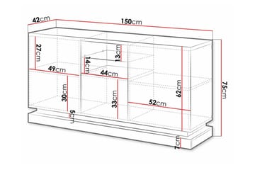 Strontian Highboard Scandinavian Choice Black - Förvaring - Förvaringsmöbler - Byrå