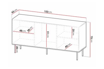 Strontian Highboard Scandinavian Choice Black - Förvaring - Förvaringsmöbler - Byrå