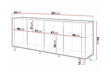 Strontian Highboard Scandinavian Choice Black - Förvaring - Förvaringsmöbler - Byrå