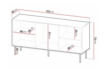 Strontian Highboard Scandinavian Choice Black - Förvaring - Förvaringsmöbler - Byrå