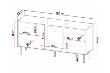 Strontian Highboard Scandinavian Choice Black - Förvaring - Förvaringsmöbler - Byrå