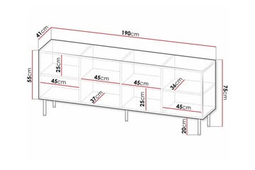 Strontian Highboard Scandinavian Choice Black - Förvaring - Förvaringsmöbler - Byrå