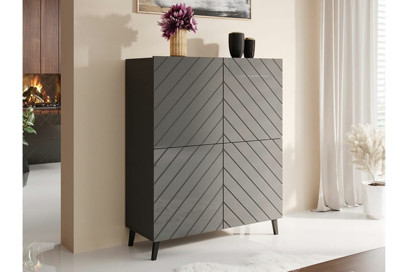 Strontian Highboard Scandinavian Choice Graphite - Förvaring - Förvaringsmöbler - Byrå