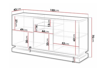Strontian Highboard Scandinavian Choice White - Förvaring - Förvaringsmöbler - Byrå