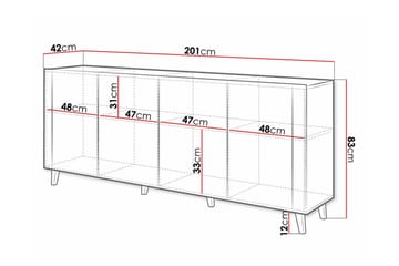Strontian Highboard Scandinavian Choice White - Förvaring - Förvaringsmöbler - Byrå