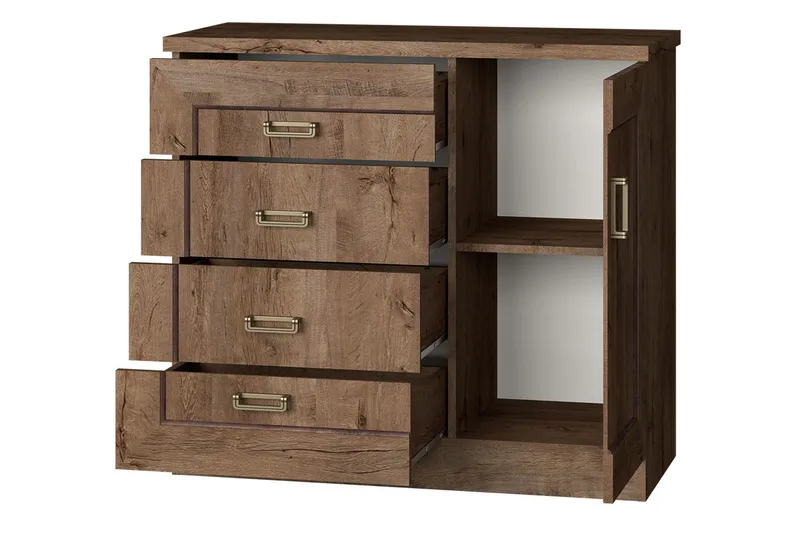 Tadeusz Byrå 100x44x90 cm - Brun - Förvaring - Förvaringsmöbler - Byrå