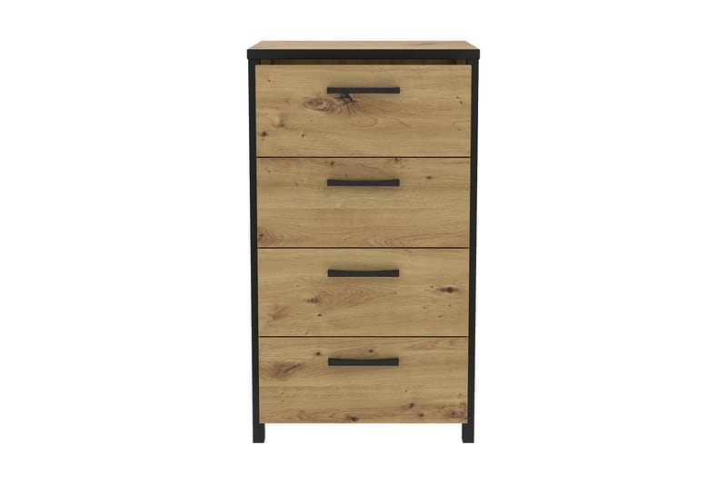 TANDERI Vitrinskåp 41x90 cm Brun/Svart - Förvaring - Förvaringsmöbler - Byrå