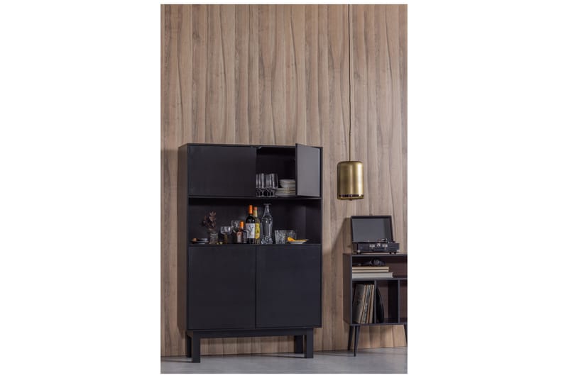 TATUL Highboard 40x100 cm Svart - Förvaring - Förvaringsmöbler - Byrå