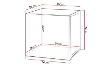 Tessan Väggskåp 34 cm - Svart - Förvaring - Förvaringsmöbler - Byrå