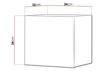 Tessan Väggskåp 34 cm - Vit - Förvaring - Förvaringsmöbler - Byrå
