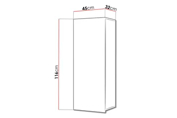 Tessan Väggskåp 45 cm Lodrätt - Trä - Förvaring - Förvaringsmöbler - Byrå