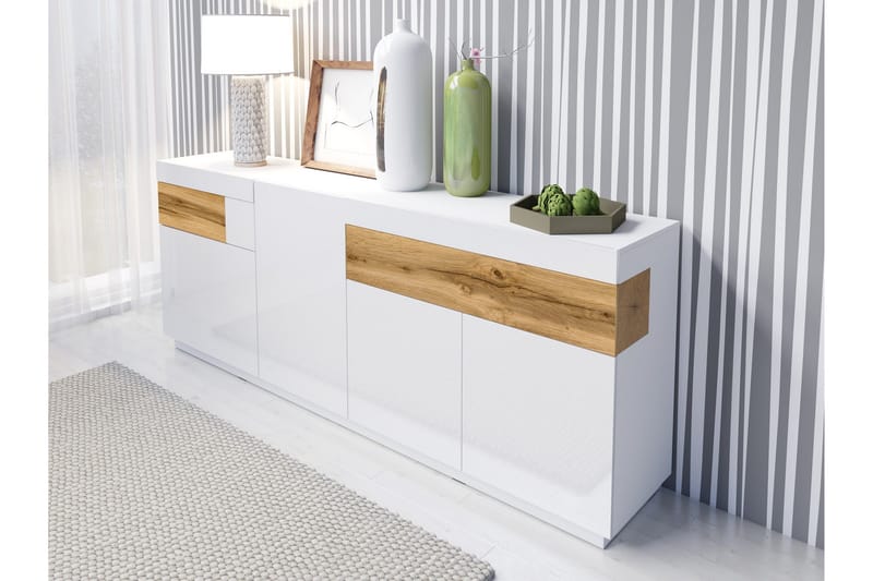 Tomeka Byrå - Vit/Trä - Förvaring - Förvaringsmöbler - Byrå