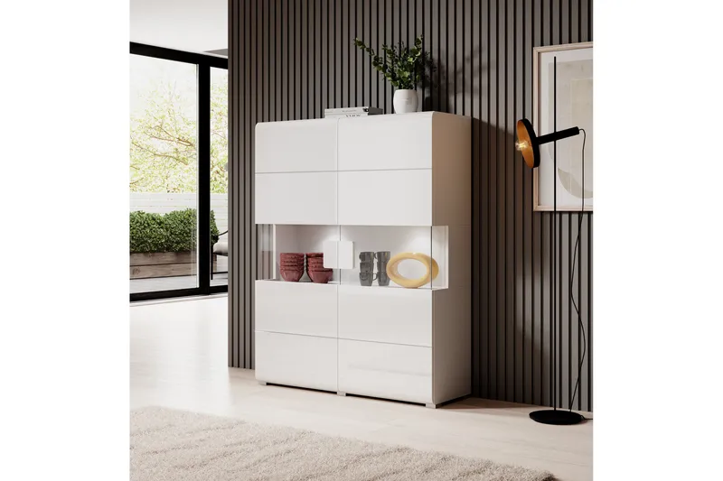 Toreno Highboard 39x122 cm - Vit - Förvaring - Förvaringsmöbler - Byrå