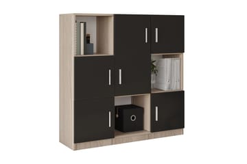 UFFERING Highboard 38x120 cm Natur/Svart
