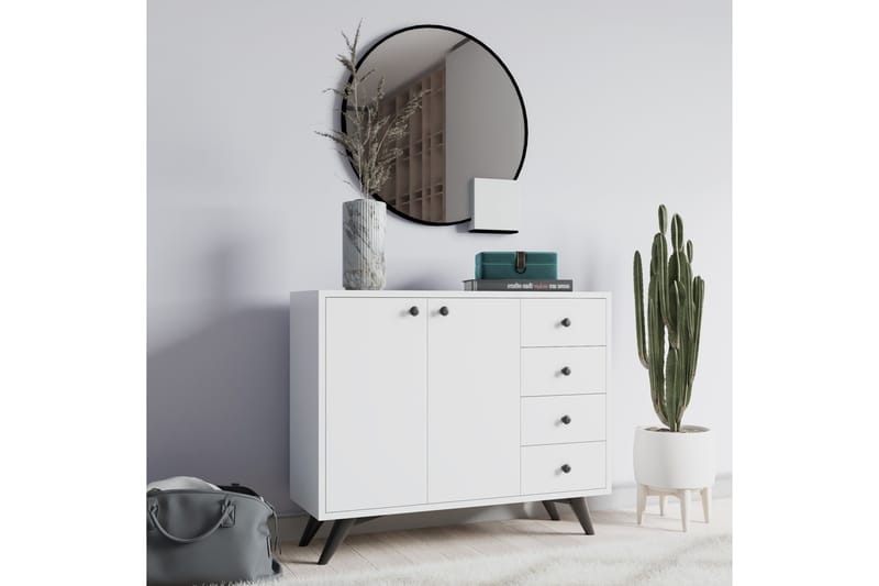 UKHAND Förvaringsskåp 100x82 cm Vit - Förvaring - Förvaringsmöbler - Byrå