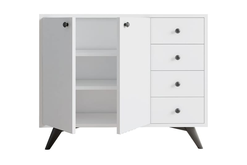 UKHAND Förvaringsskåp 100x82 cm Vit - Förvaring - Förvaringsmöbler - Byrå