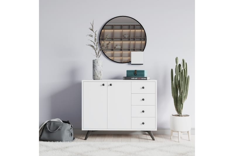 UKHAND Förvaringsskåp 100x82 cm Vit - Förvaring - Förvaringsmöbler - Byrå
