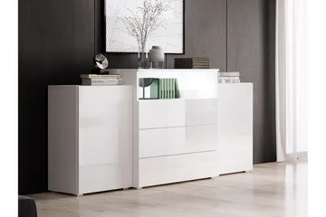 Urbanie Byrå 39x150 cm - Vit - Förvaring - Förvaringsmöbler - Byrå