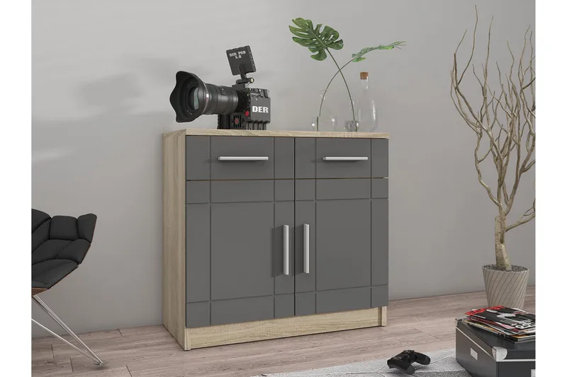 Valga Byrå 37x69 cm - Natur/Grå - Förvaring - Förvaringsmöbler - Byrå