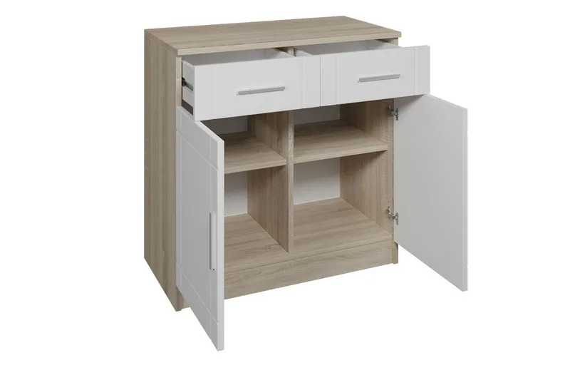 Valga Byrå 37x69 cm - Vit/Natur - Förvaring - Förvaringsmöbler - Byrå