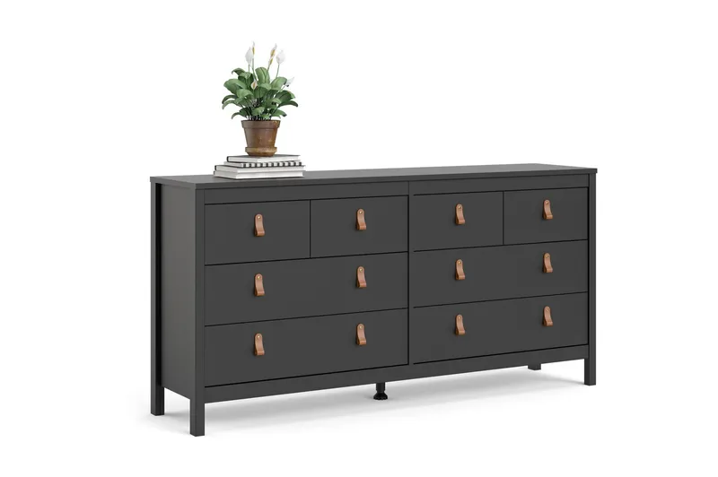 Vallvidera Byrå 38x159 cm - Svart - Förvaring - Förvaringsmöbler - Byrå