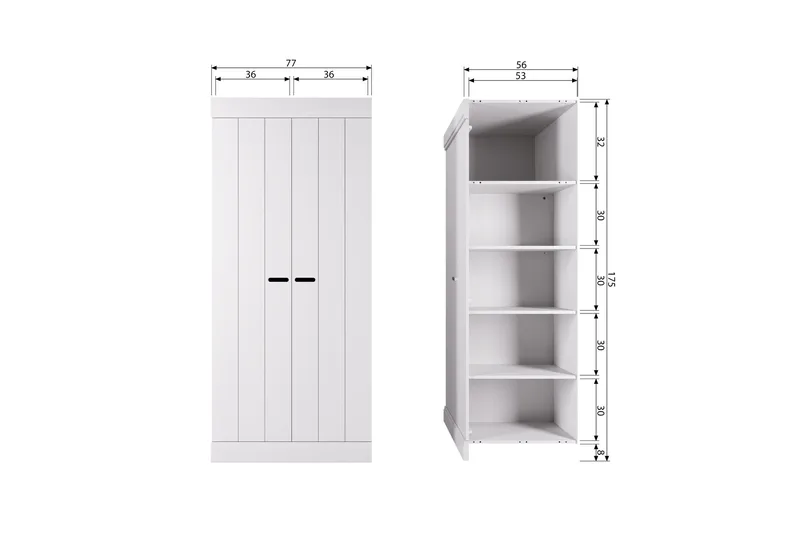 Varius Highboard - Vit - Förvaring - Förvaringsmöbler - Byrå