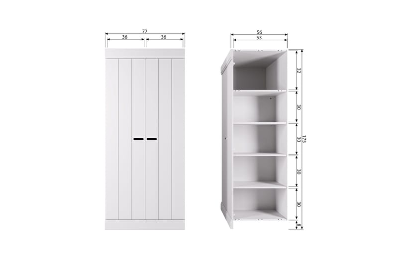 Varius Highboard - Vit - Förvaring - Förvaringsmöbler - Byrå