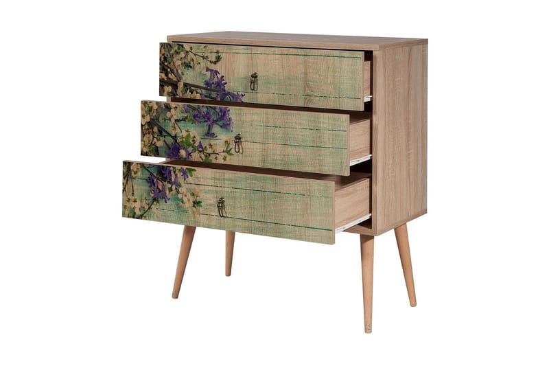 Vellavie Byrå Körsbärsblom - Grön/Brun - Förvaring - Förvaringsmöbler - Byrå