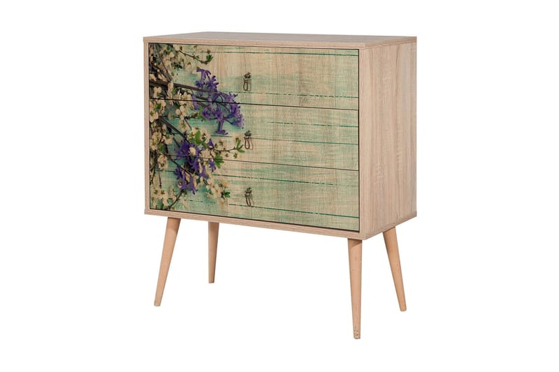 Vellavie Byrå Körsbärsblom - Grön/Brun - Förvaring - Förvaringsmöbler - Byrå