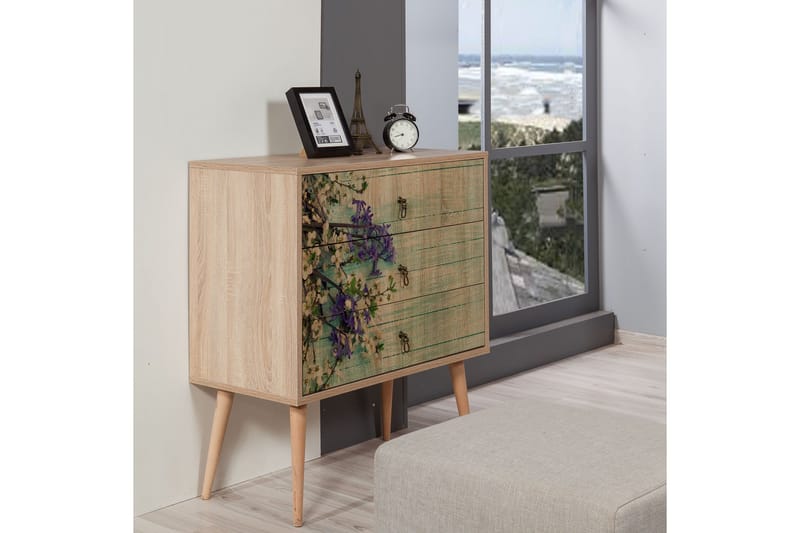 Vellavie Byrå Körsbärsblom - Grön/Brun - Förvaring - Förvaringsmöbler - Byrå