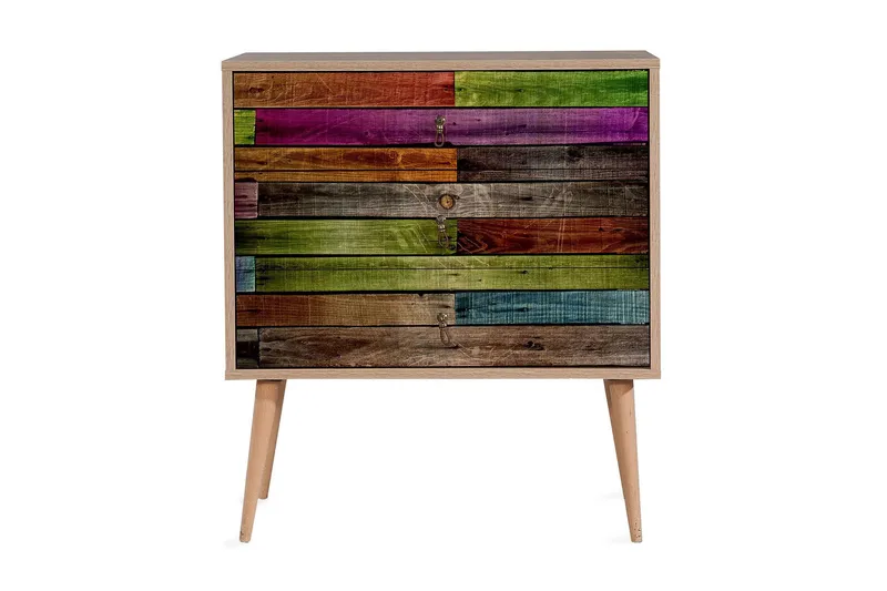 Vellavie Byrå Regnbågspanel - Flerfärgad - Förvaring - Förvaringsmöbler - Byrå