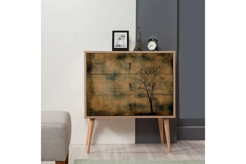 Vellavie Byrå Trädsilhuett - Brun - Förvaring - Förvaringsmöbler - Byrå