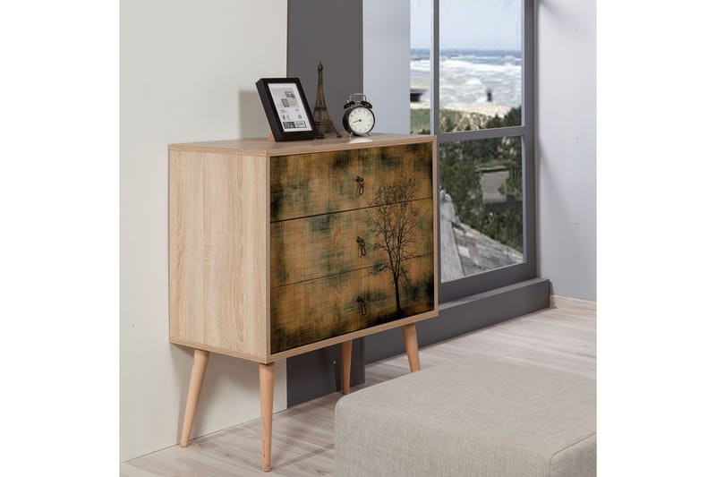 Vellavie Byrå Trädsilhuett - Brun - Förvaring - Förvaringsmöbler - Byrå