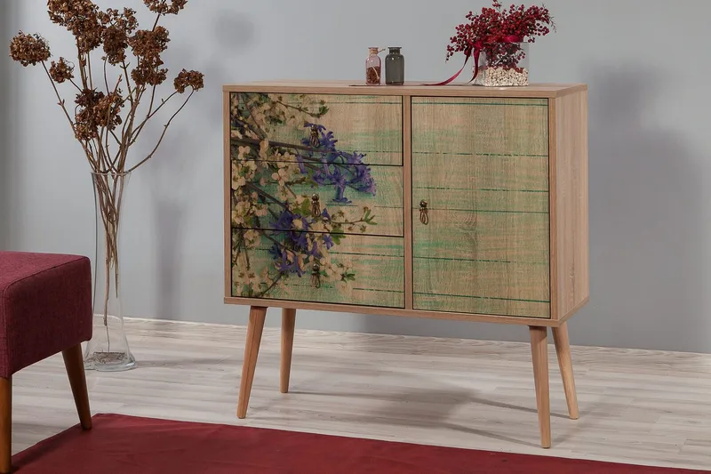 Vellavie Förvaringsskåp Körsbärsblom - Grön/Brun - Förvaring - Förvaringsmöbler - Byrå