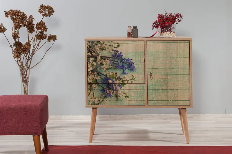 Vellavie Förvaringsskåp Körsbärsblom - Grön/Brun - Förvaring - Förvaringsmöbler - Byrå