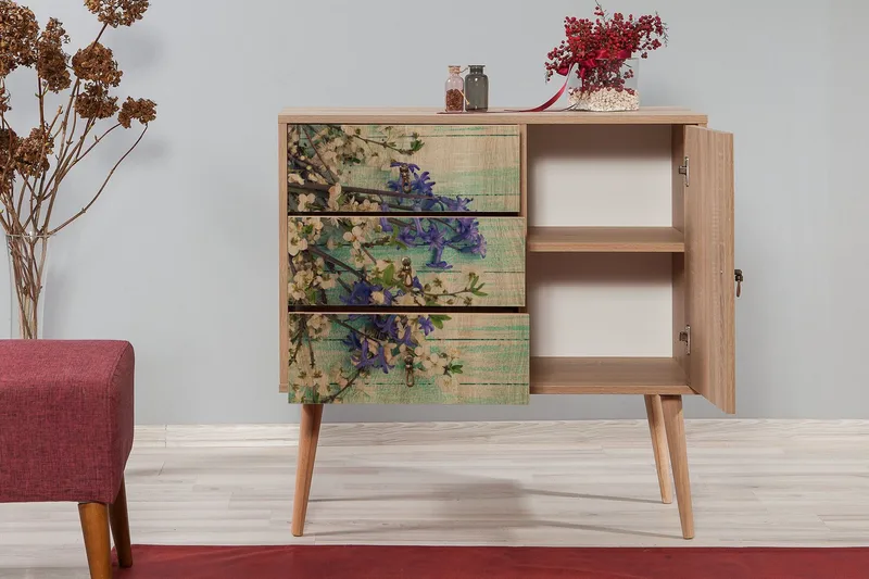 Vellavie Förvaringsskåp Körsbärsblom - Grön/Brun - Förvaring - Förvaringsmöbler - Byrå