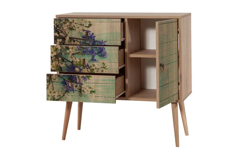 Vellavie Förvaringsskåp Körsbärsblom - Grön/Brun - Förvaring - Förvaringsmöbler - Byrå