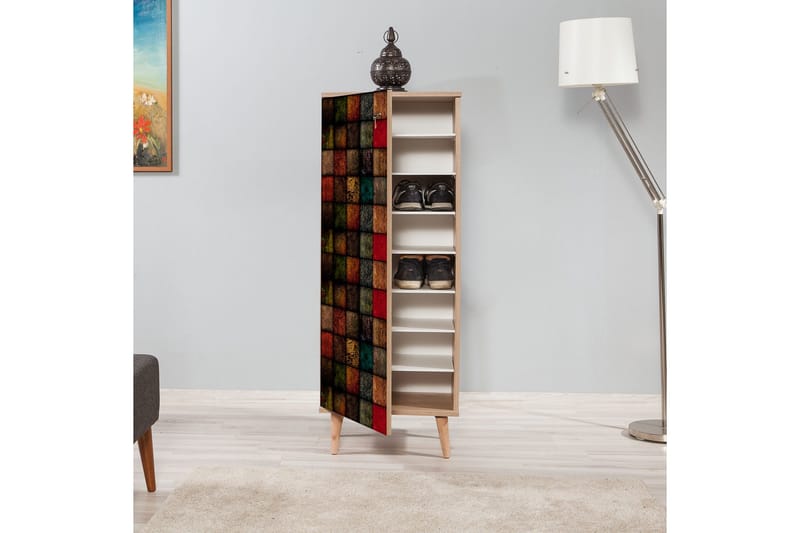 Vellavie Förvaringsskåp Rutmönstrad - Flerfärgad - Förvaring - Förvaringsmöbler - Byrå