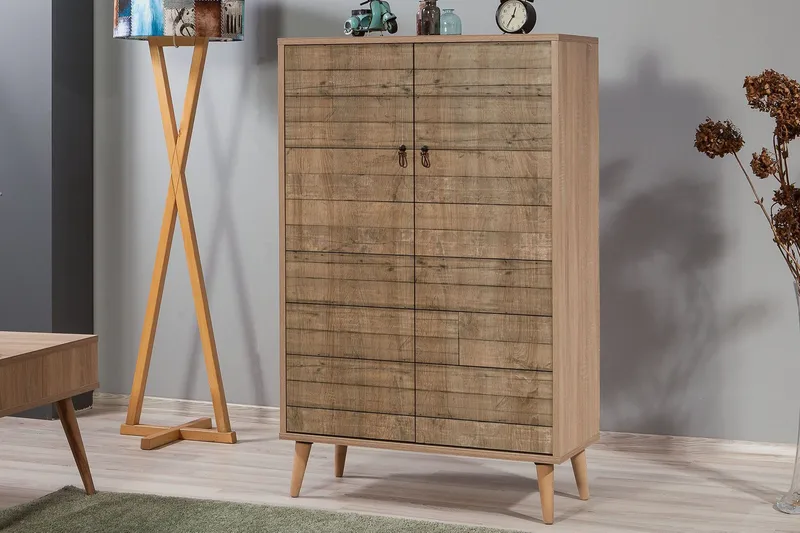 Vellavie Skåp 80 cm Träpanel - Brun - Förvaring - Förvaringsmöbler - Byrå