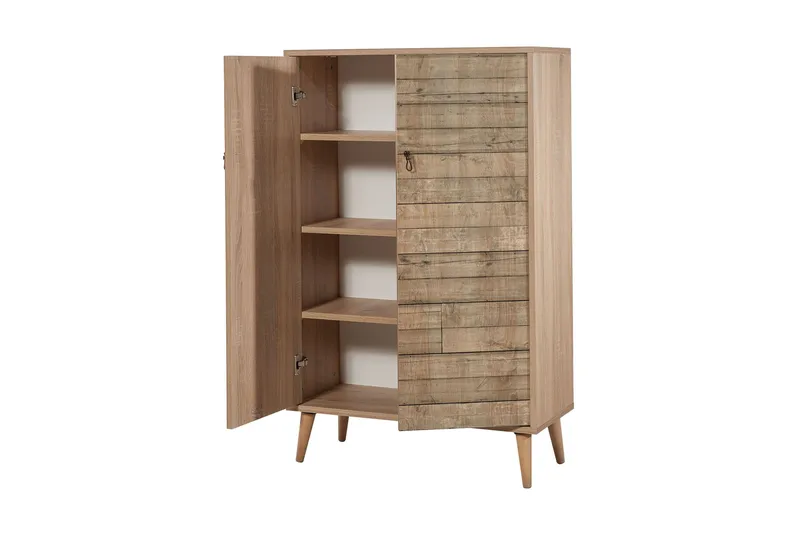 Vellavie Skåp 80 cm Träpanel - Brun - Förvaring - Förvaringsmöbler - Byrå