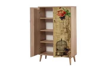 Vellavie Skåp 80 cm Vintage - Brun/Röd - Förvaring - Förvaringsmöbler - Byrå