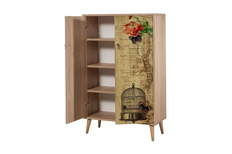 Vellavie Skåp 80 cm Vintage - Brun/Röd - Förvaring - Förvaringsmöbler - Byrå