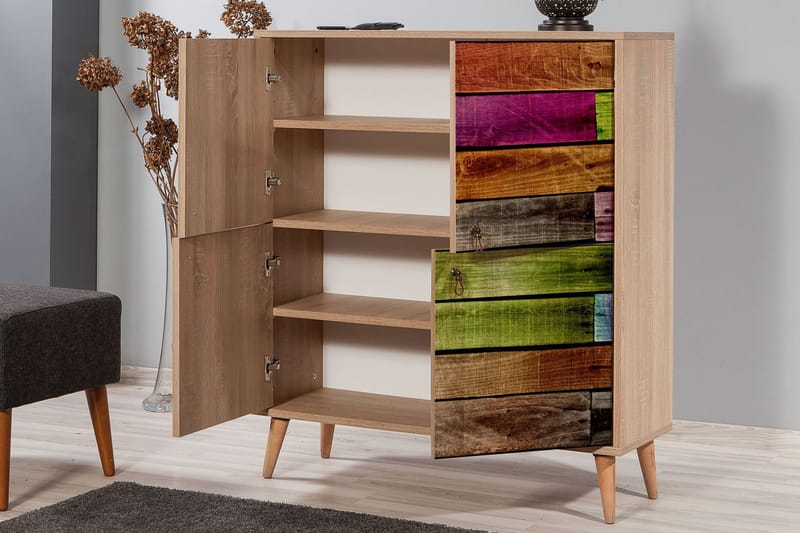 Vellavie Skåp 95 cm Regnbågspanel - Flerfärgad - Förvaring - Förvaringsmöbler - Byrå