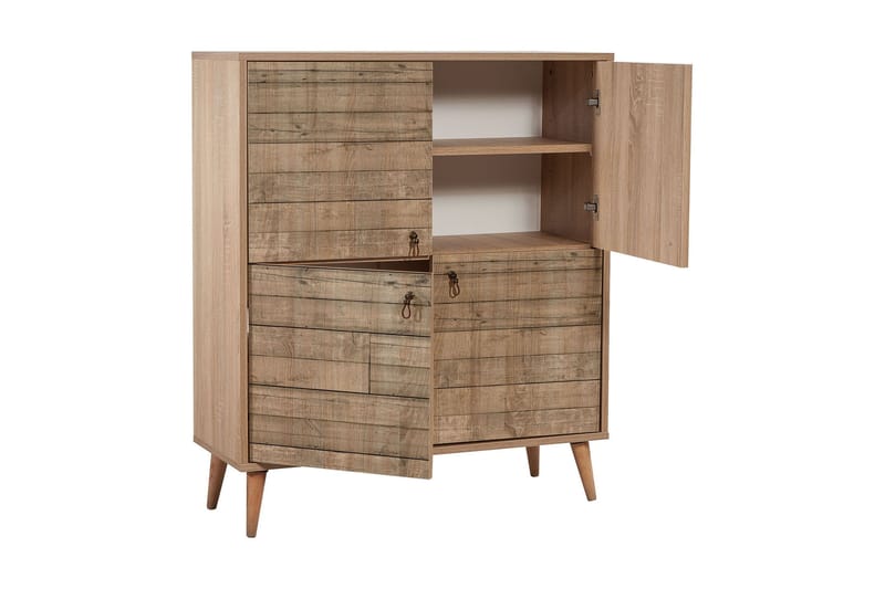 Vellavie Skåp 95 cm Träpanel - Brun - Förvaring - Förvaringsmöbler - Byrå