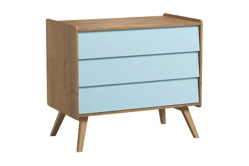 Vintage Byrå Trä/Natur/Blå, VOX