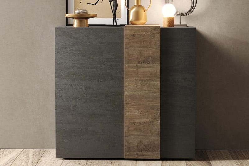 VOLDE Highboard 44x121x168 cm Grå/Taupe - Förvaring - Förvaringsmöbler - Byrå