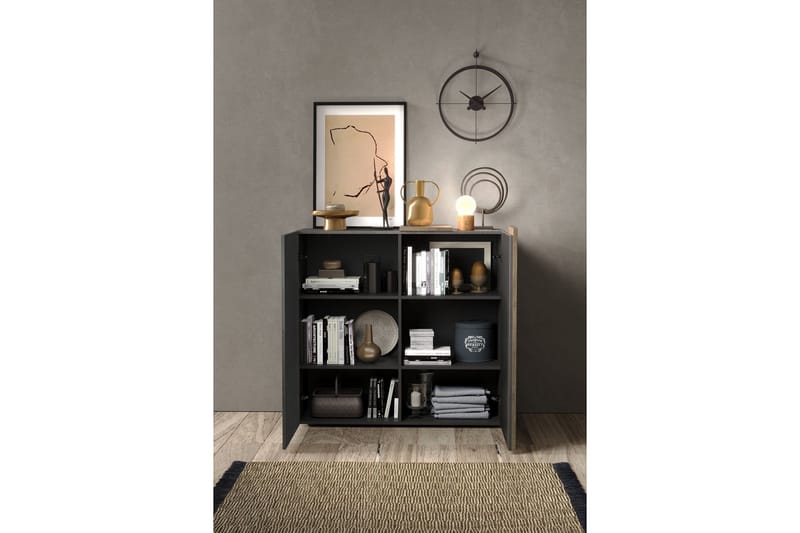 VOLDE Highboard 44x121x168 cm Grå/Taupe - Förvaring - Förvaringsmöbler - Byrå